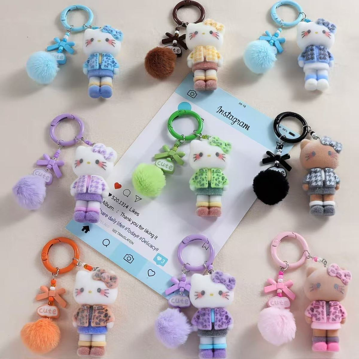 Hello kitty keychains