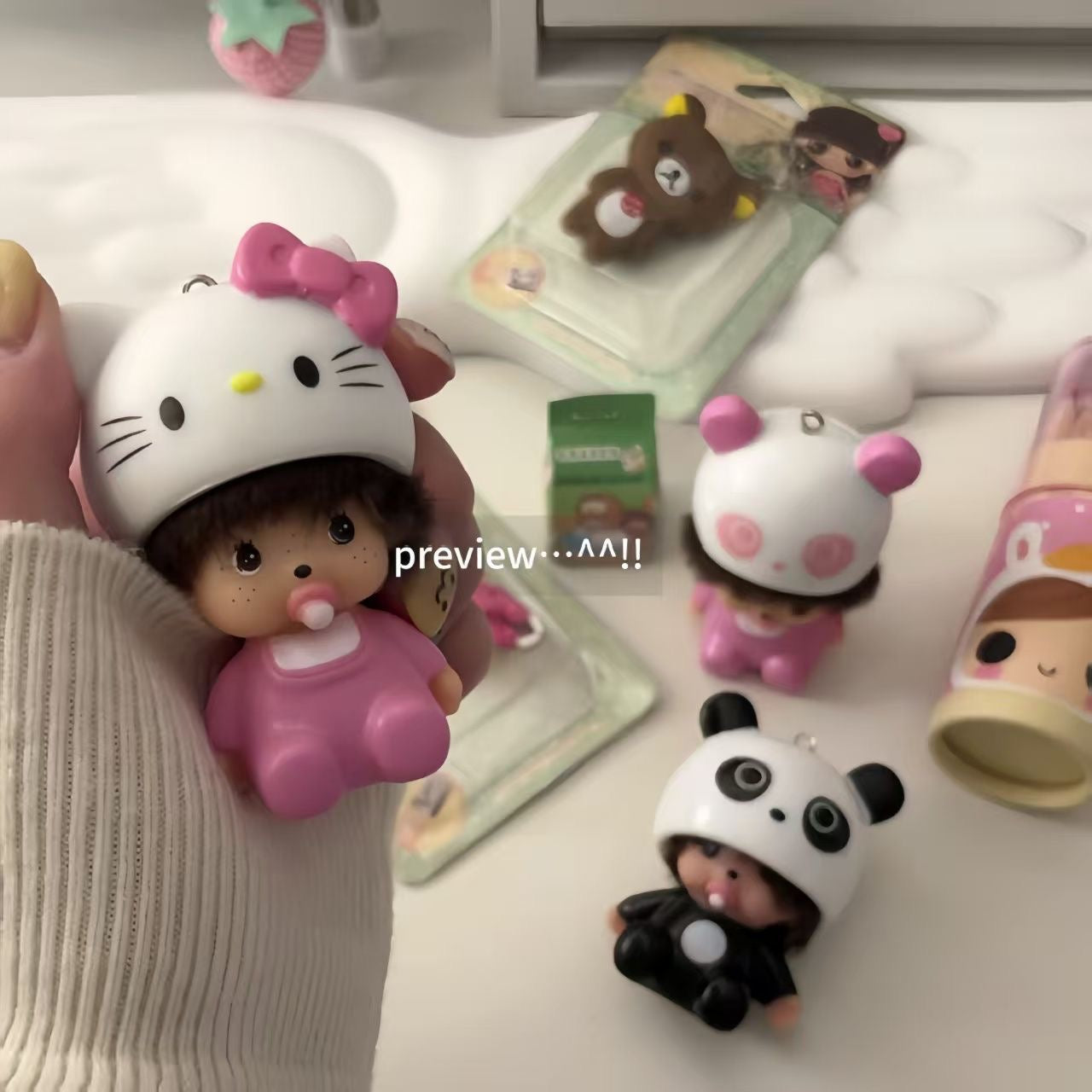 Monchichi small keychains
