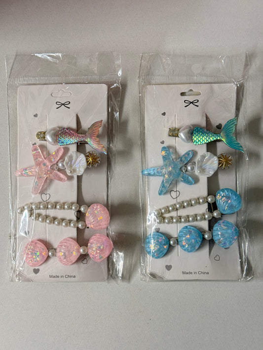Mermaid Hairclip set