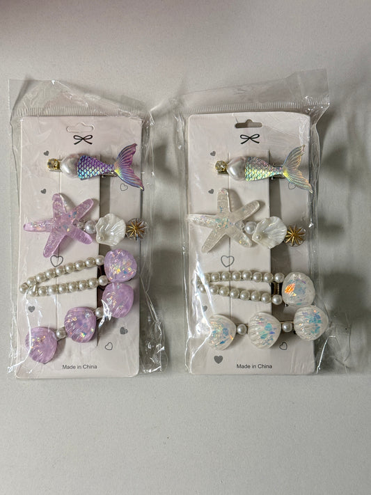 Mermaid Hairclip set