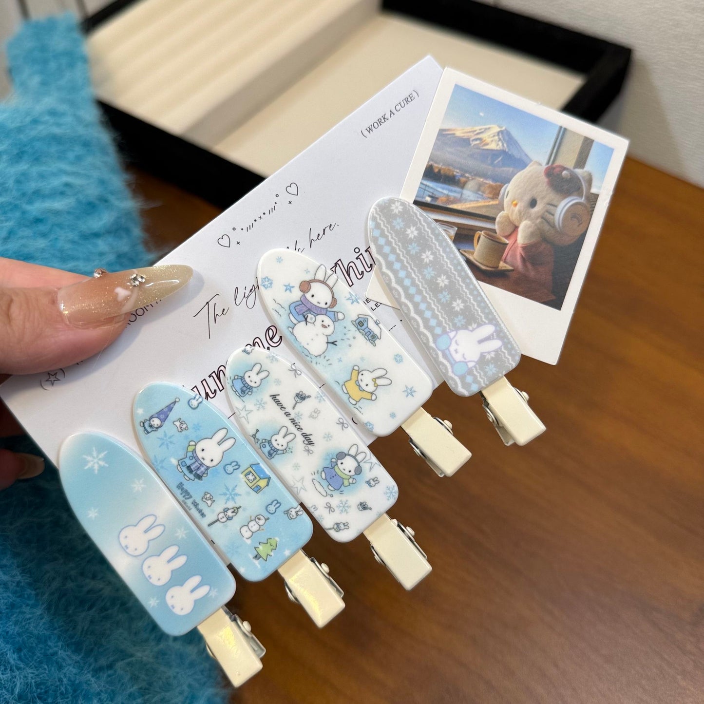 Miffy 5pc clip set