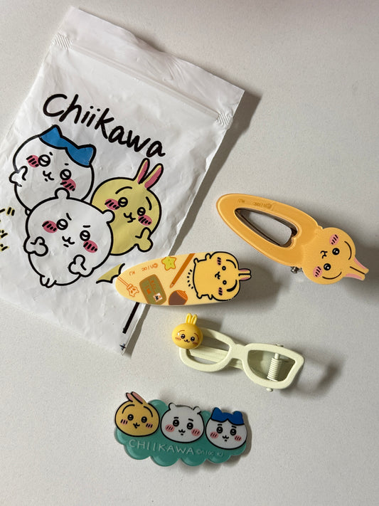 Chiikawa Hairclips Blindbag ( set of 4)