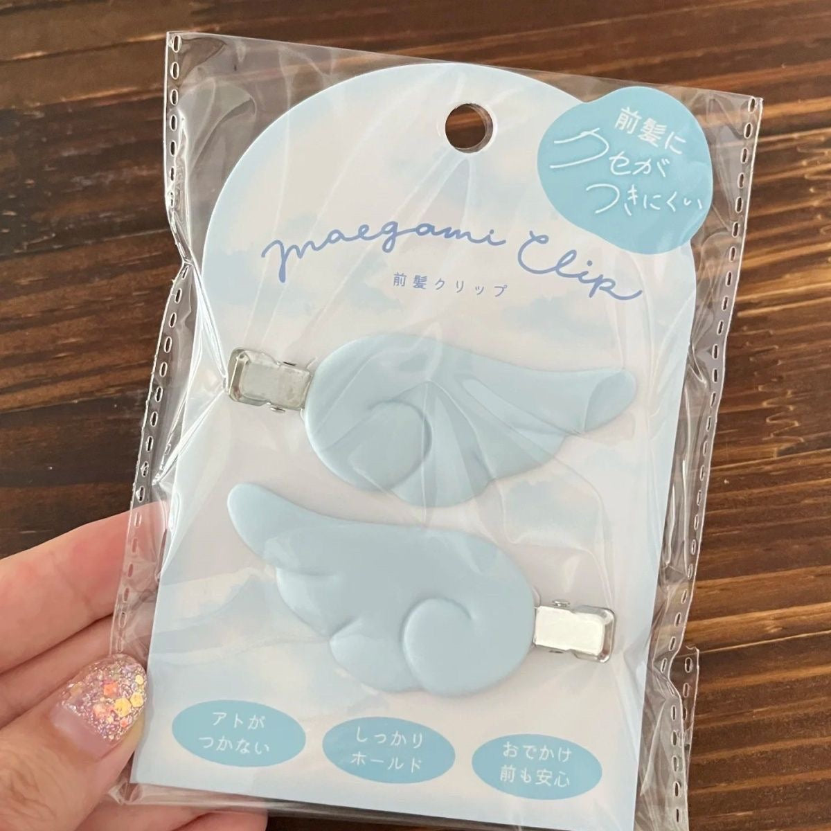 Angel wing hairclip (pair)