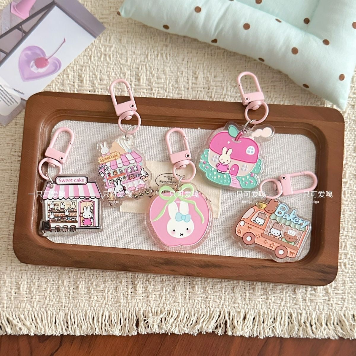 Miffy Resin Keychains