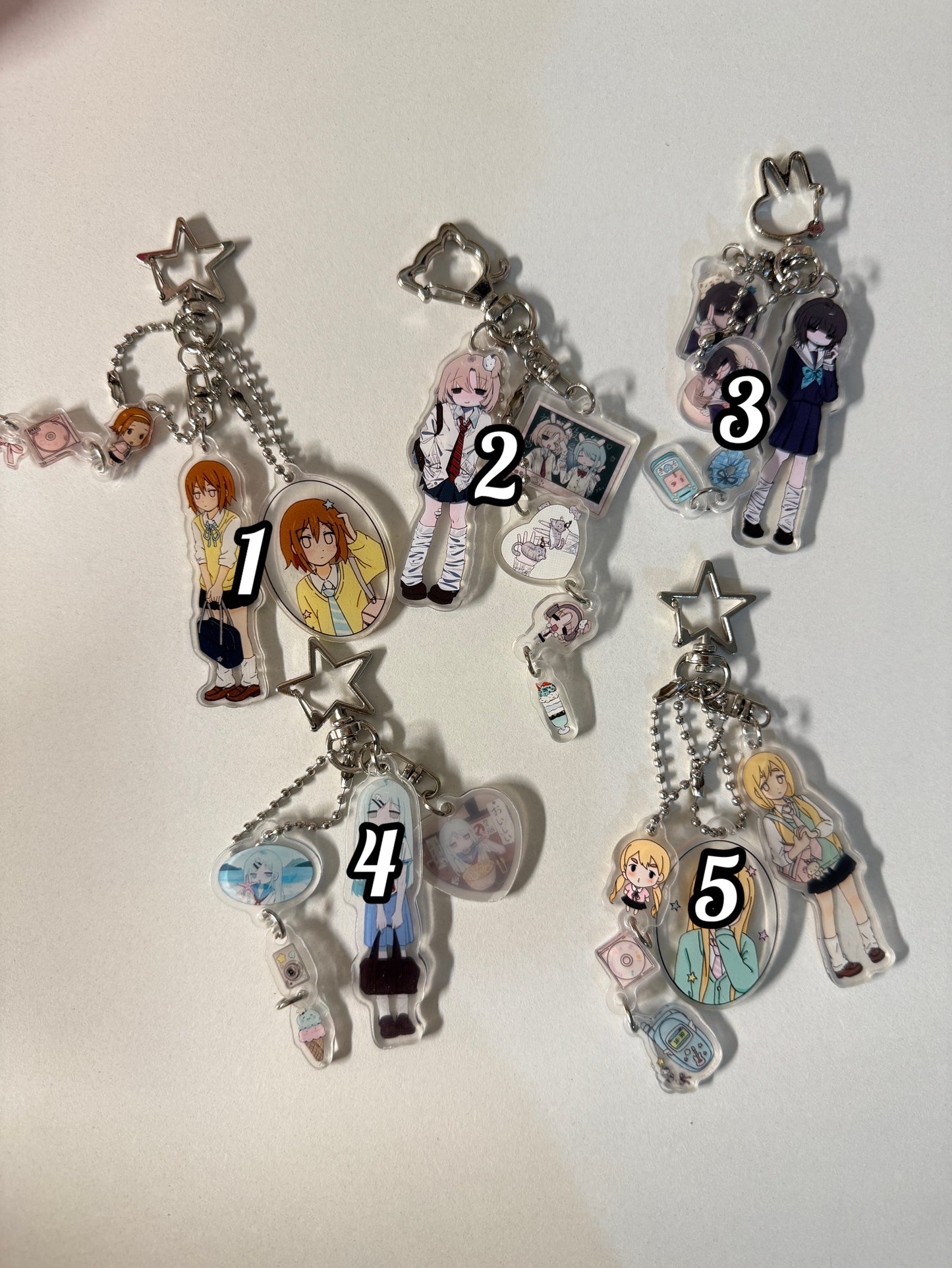 Anime girls keychain