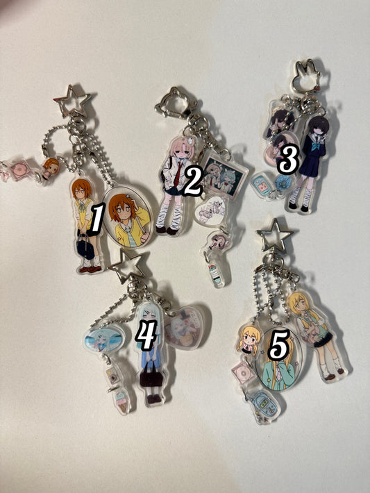 Anime girls keychain