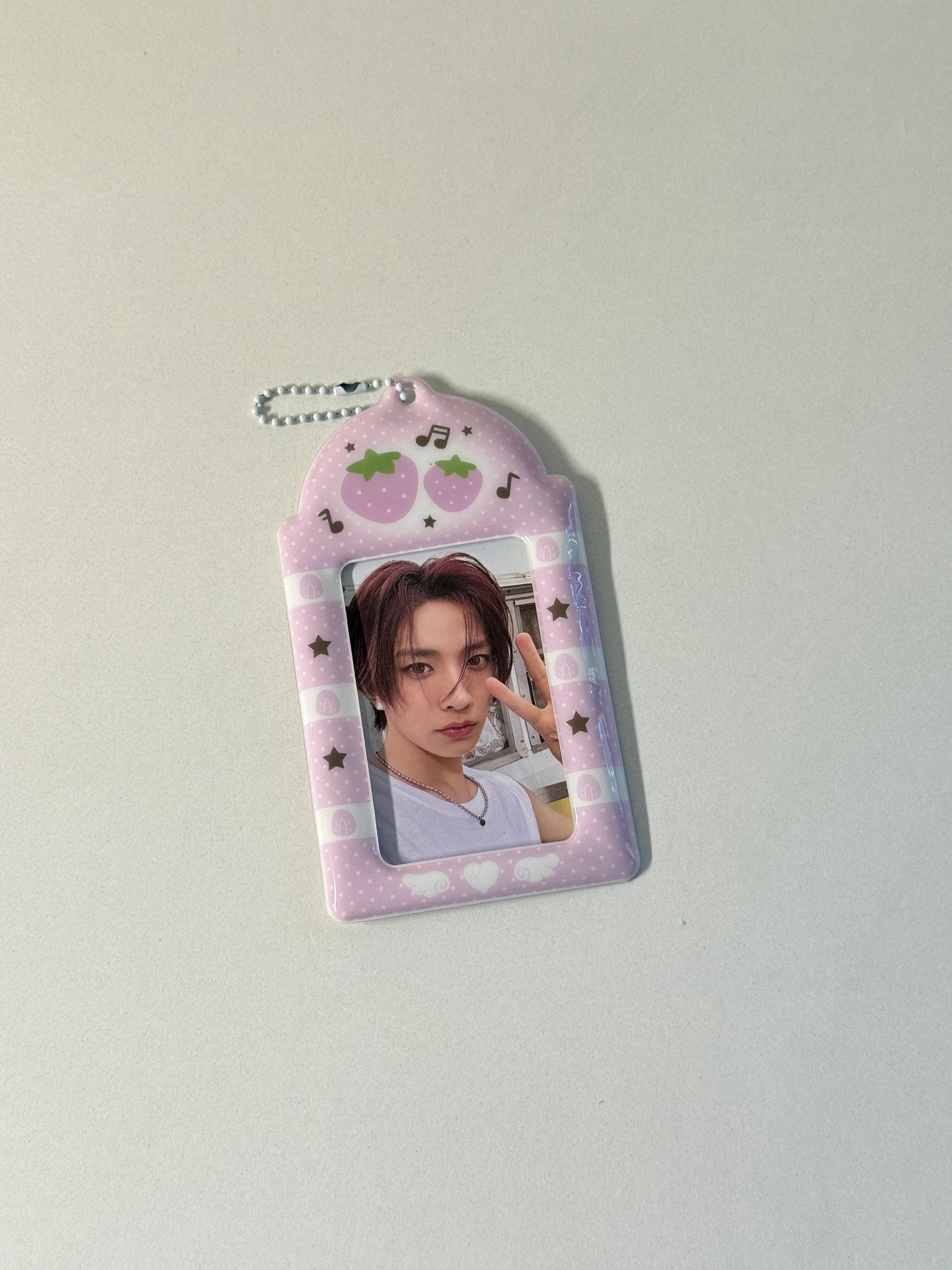 Pink and brown PC holders