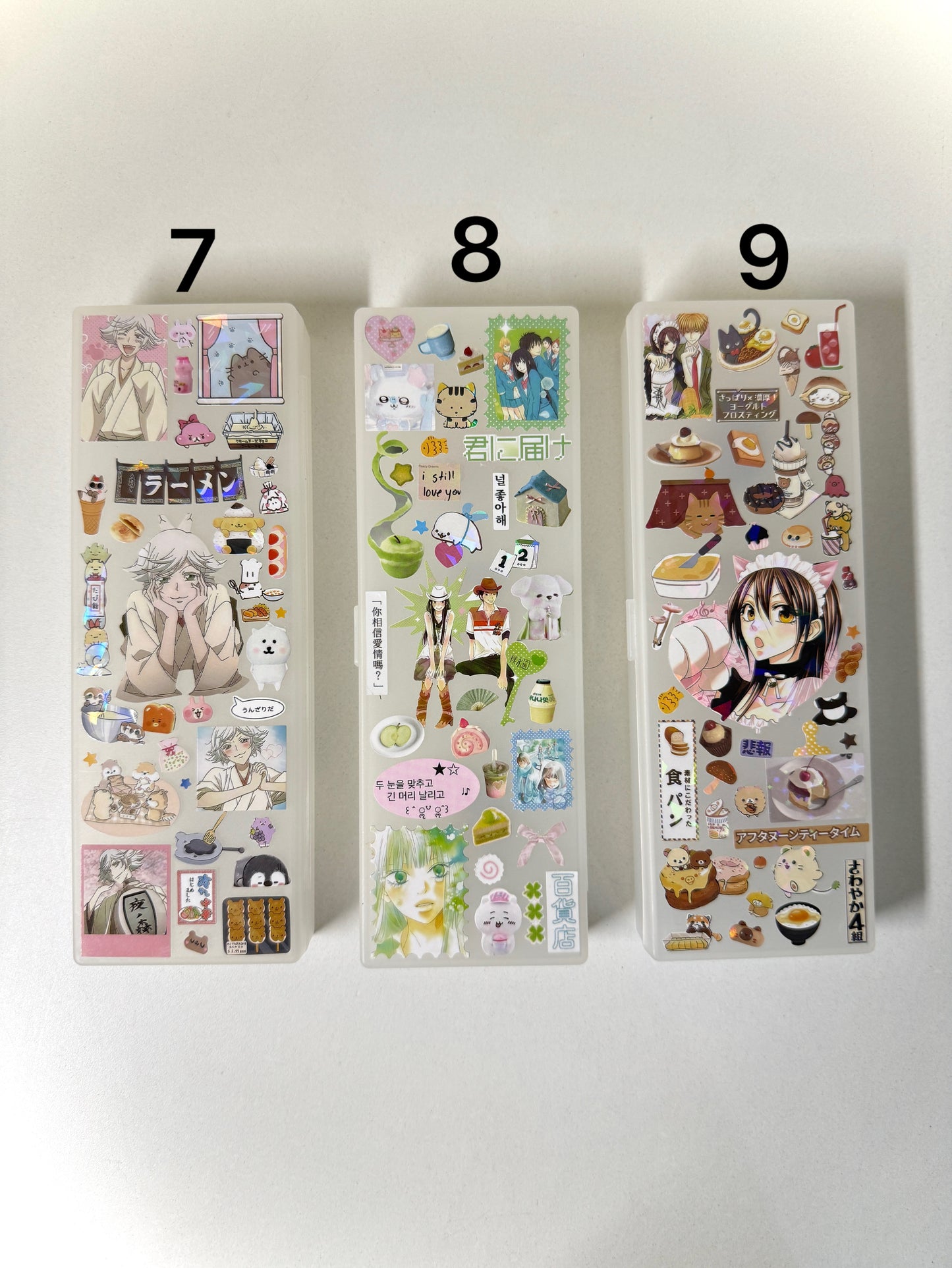 Decorated Muji pencil case one compartment