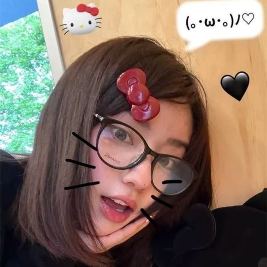Hello kitty bow clip (single pc)