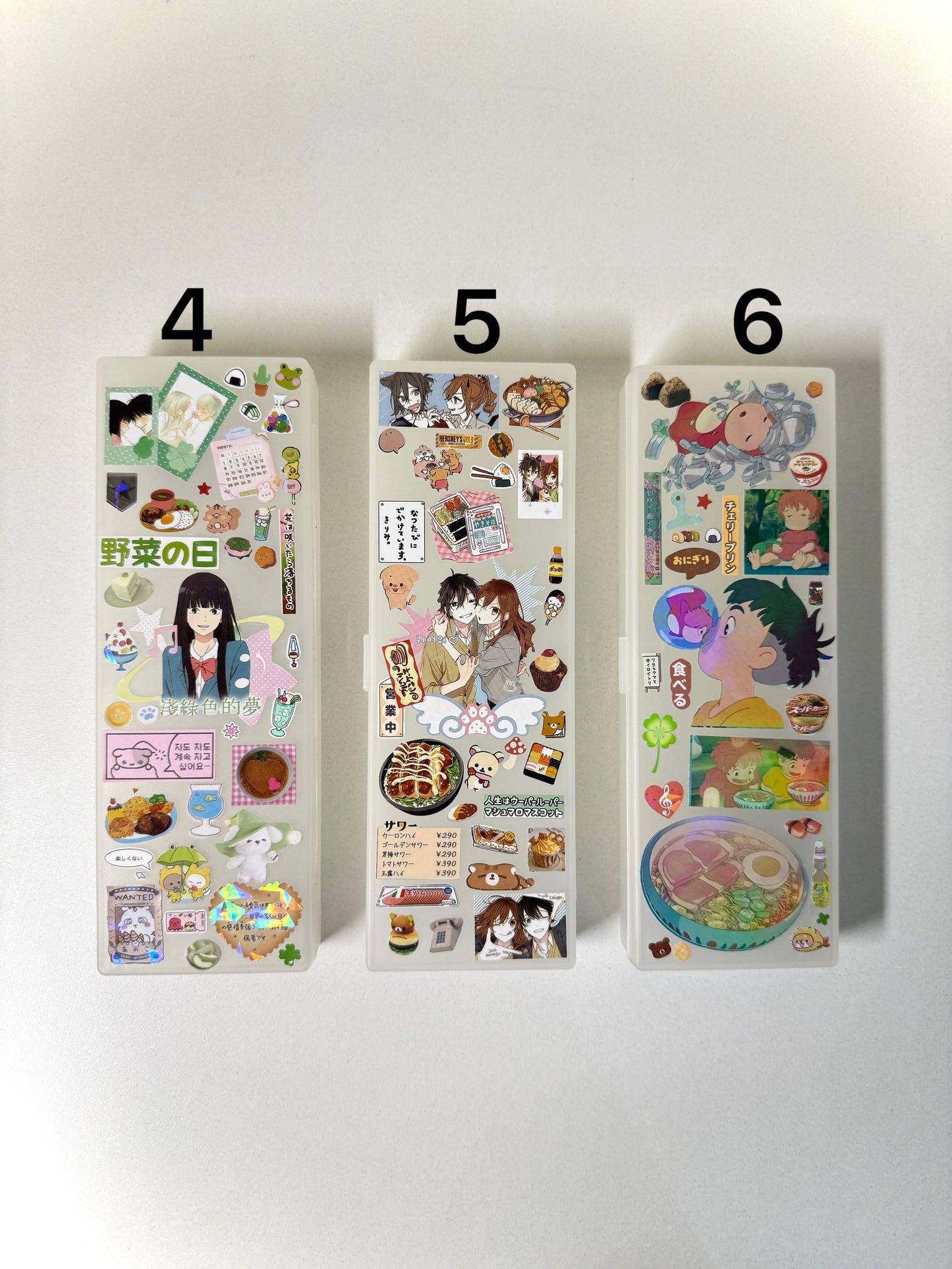 Decorated Muji pencil case one compartment