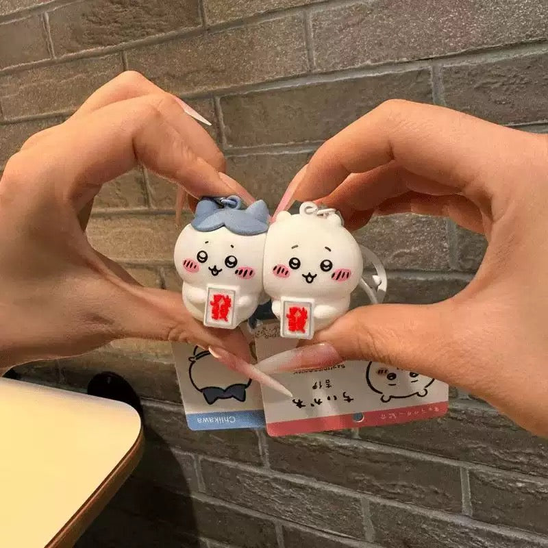 Chiikawa couple keychain